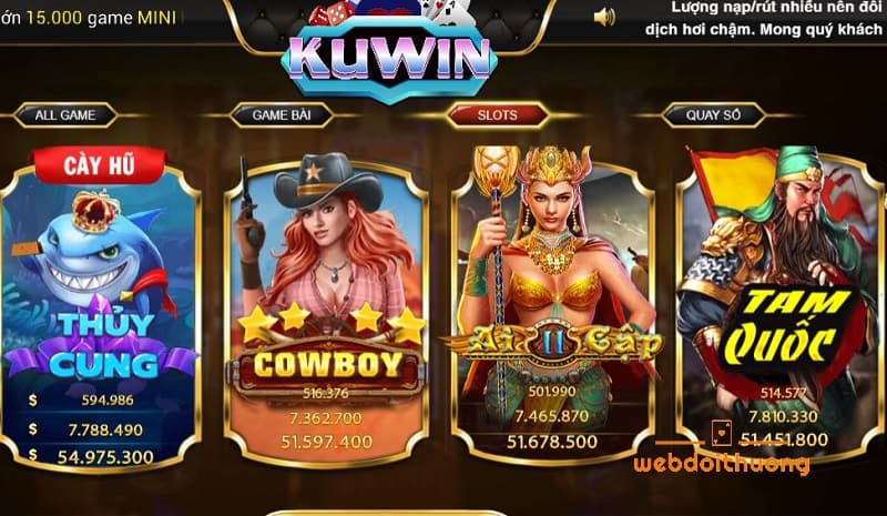 Kho game chất lượng tại Kuwin